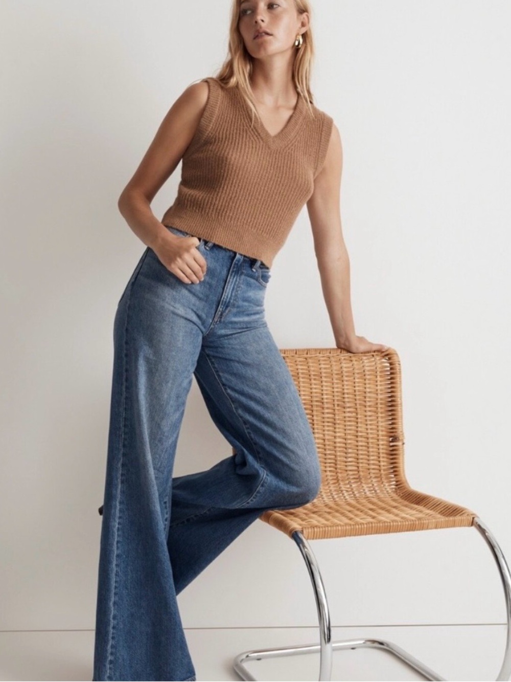 Madewell Cropped Sweater Vest